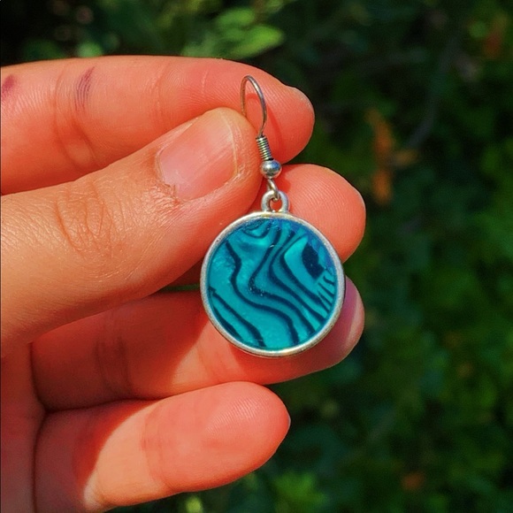 funky circle earrings 💗 - Picture 3 of 4